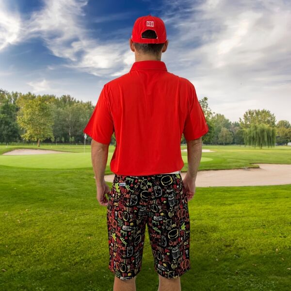 Wine Golf Shorts - Hreski 112 - Image 7