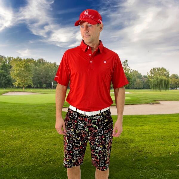 Wine Golf Shorts - Hreski 112 - Image 4