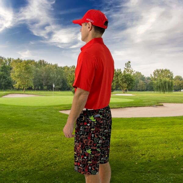 Wine Golf Shorts - Hreski 112 - Image 5