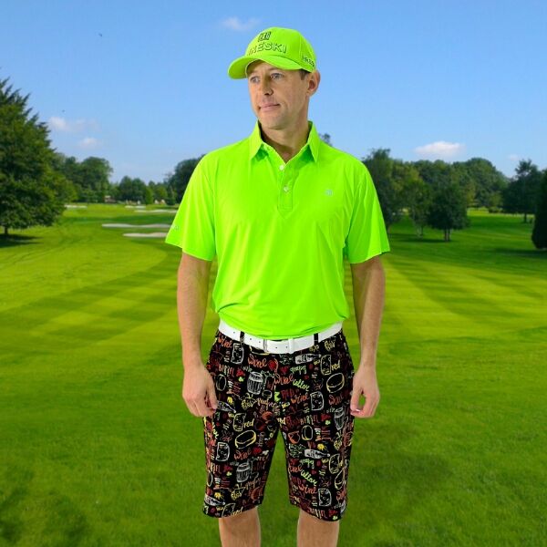 Wine Golf Shorts - Hreski 112 - Image 2