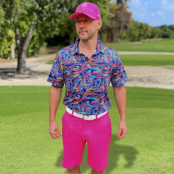 Abstract Disco Golf Shirt - Hreski 119 - Image 4