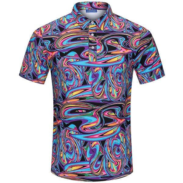 Abstract Disco Golf Shirt - Hreski 119
