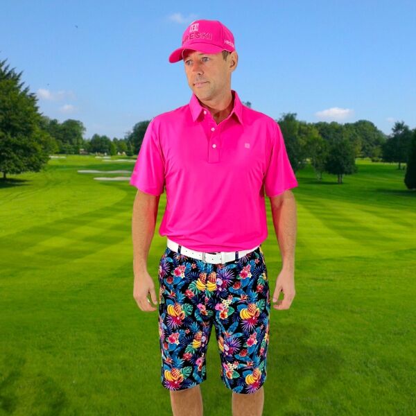 Tropical Fruits Design Golf Shorts - Hreski 130 - Image 2