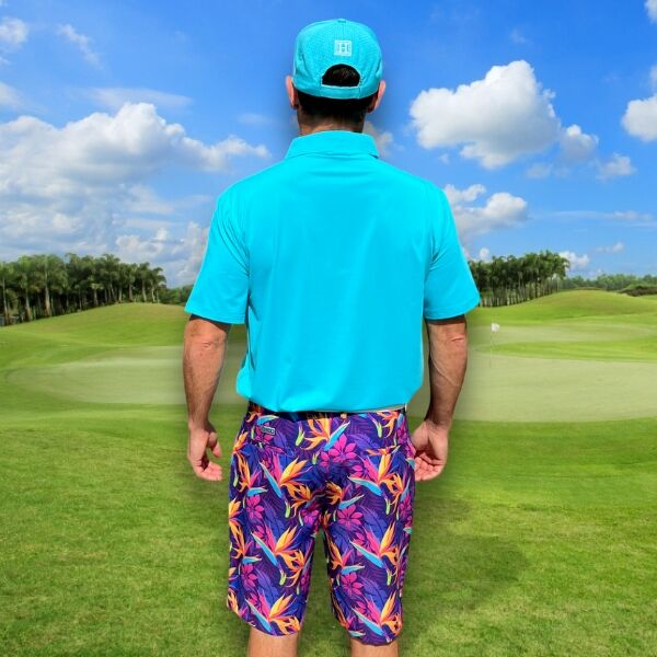 Tropical Jungle Flowers Golf Shorts - Hreski 132 - Image 5