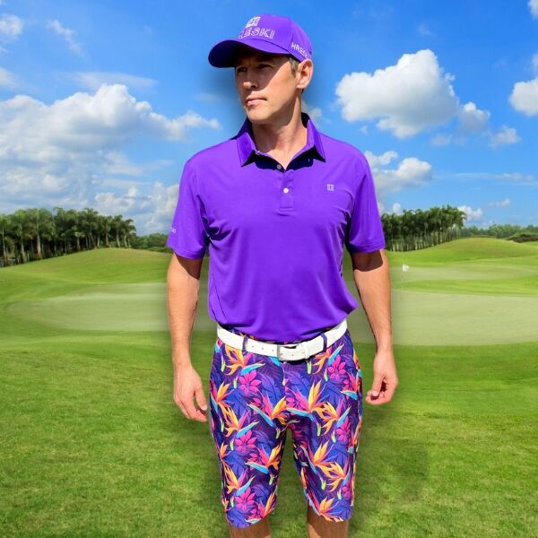 Tropical Jungle Flowers Golf Shorts - Hreski 132 - Image 7