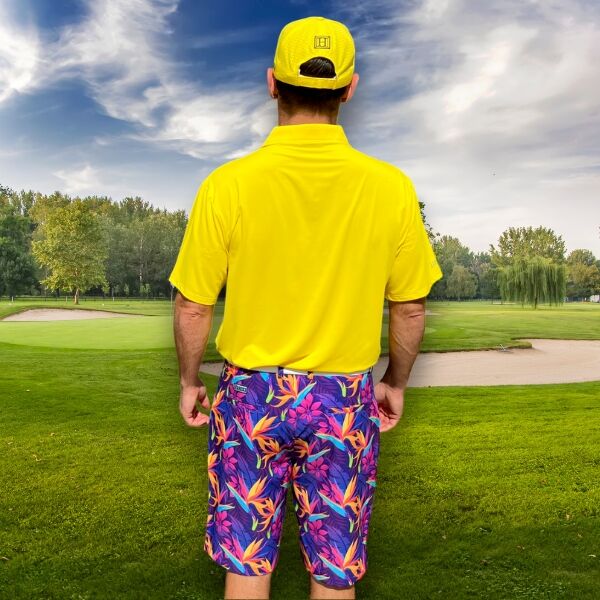 Tropical Jungle Flowers Golf Shorts - Hreski 132 - Image 3