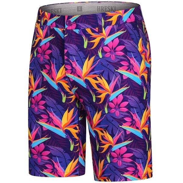Tropical Jungle Flowers Golf Shorts - Hreski 132