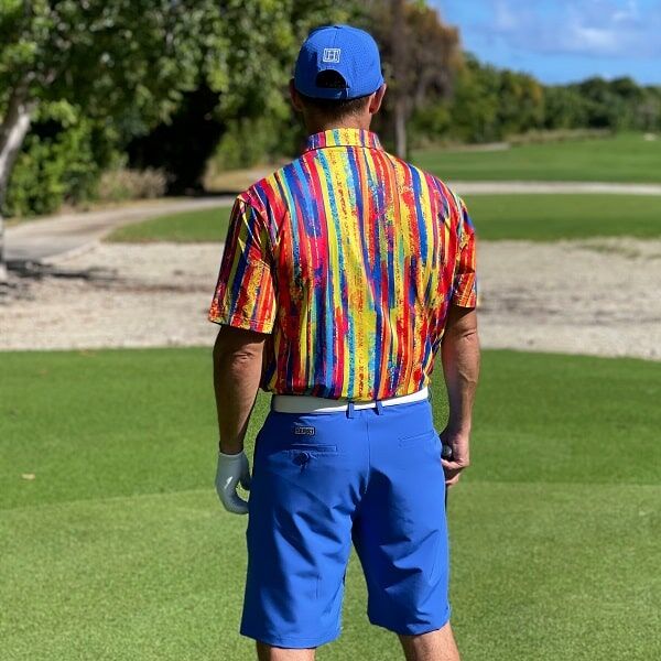 Multi-Color Stripes Golf Shirt - Hreski 145 - Image 11