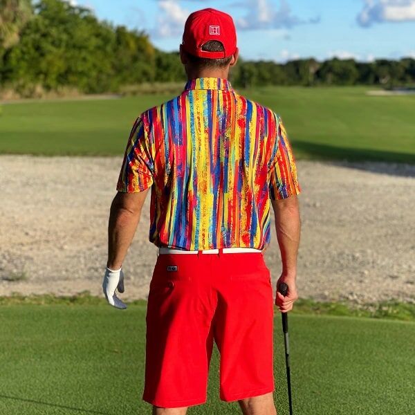 Multi-Color Stripes Golf Shirt - Hreski 145 - Image 12
