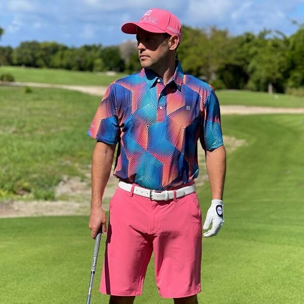 Colorful Mosaic Circles Golf Shirt - Hreski 165 - Hreski.com