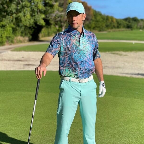 Turquoise Ocean Blue Golf Pants - Hreski 610 - Hreski.com | Wild