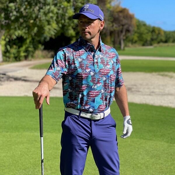 Navy Blue Golf Pants - Hreski 612 - Image 2