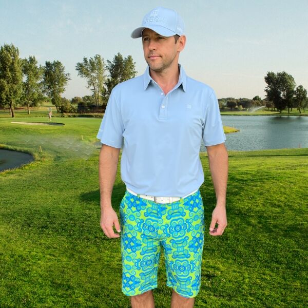 Octopus Arms and Legs on Light Green Background Golf Shorts - Hreski 199 - Image 4