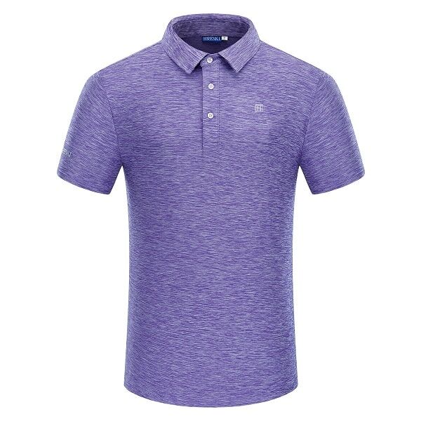 Heather Purple Golf Shirt - Hreski 501