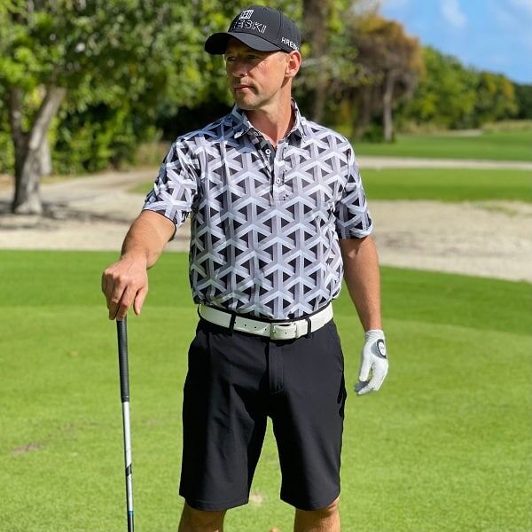 Black Golf Shorts - Hreski 602 - Hreski.com | Wild Designs Golf