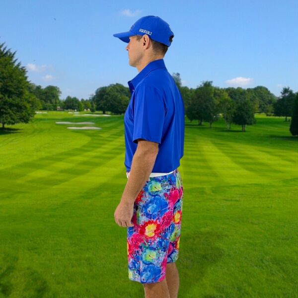 Explosion of Colors Golf Shorts - Hreski 128 - Image 3