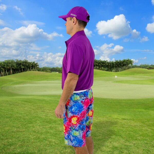 Explosion of Colors Golf Shorts - Hreski 128 - Image 5