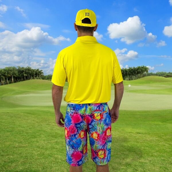 Explosion of Colors Golf Shorts - Hreski 128 - Image 11