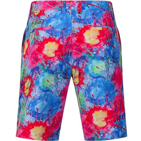 Explosion of Colors Golf Shorts - Hreski 128 - Image 16