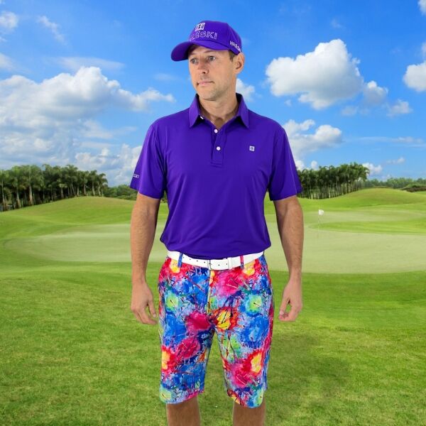 Explosion of Colors Golf Shorts - Hreski 128 - Image 10