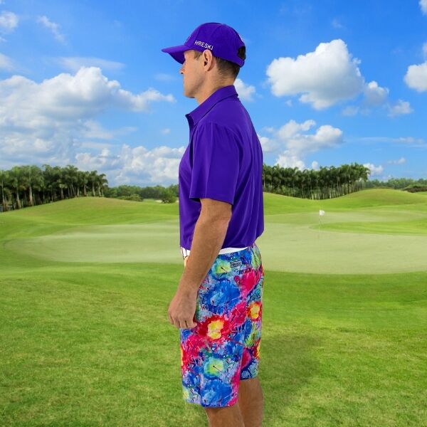 Explosion of Colors Golf Shorts - Hreski 128 - Image 12