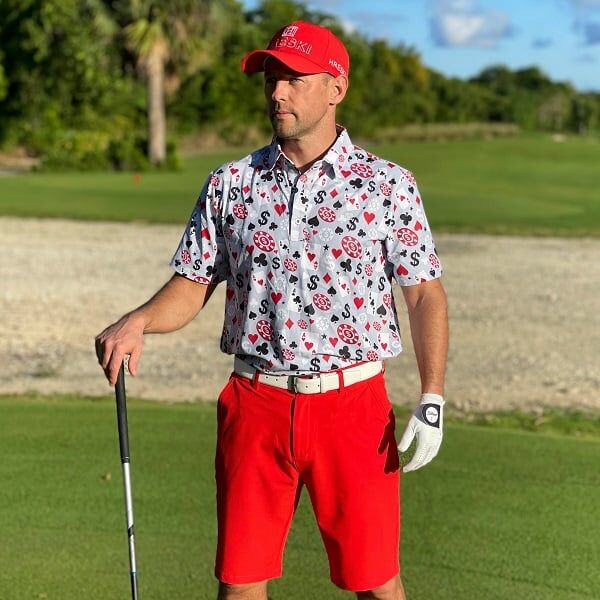 Red Golf Shorts - Hreski 622 - Image 2