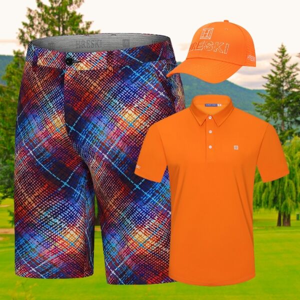 Colorful Plaid Golf Shorts - Hreski 176 - Image 4