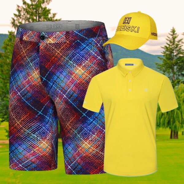 Colorful Plaid Golf Shorts - Hreski 176 - Image 6