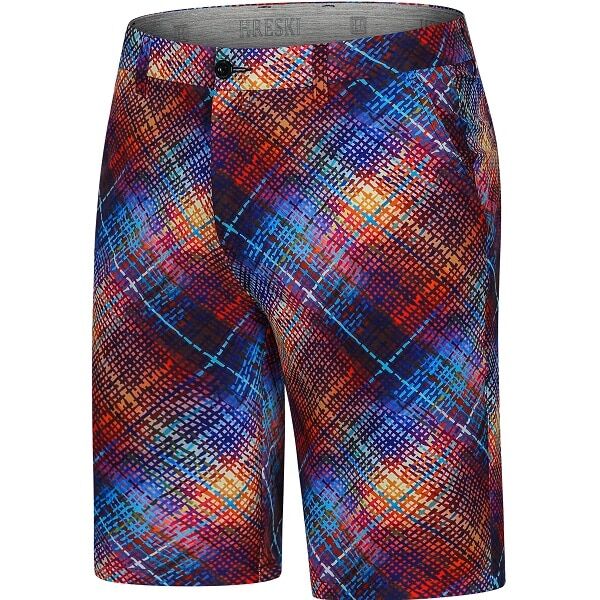 Colorful Plaid Golf Shorts - Hreski 176
