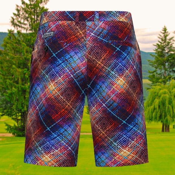 Colorful Plaid Golf Shorts - Hreski 176 - Image 2