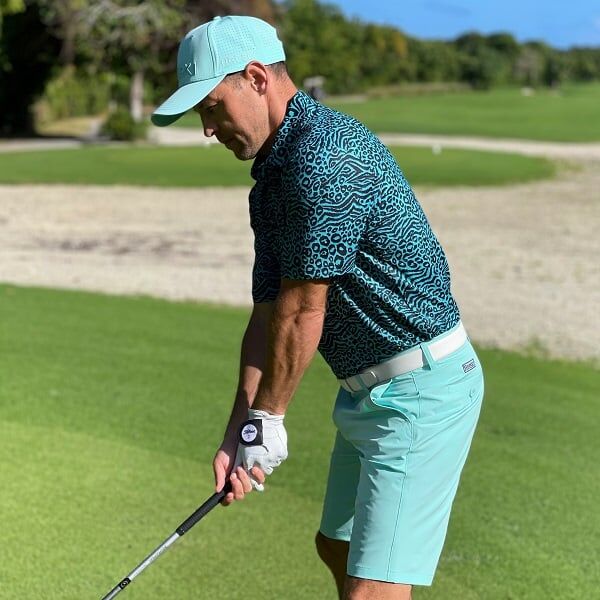 Turquoise Zebra-Leopard Golf Shirt - Hreski 155 - Hreski.com
