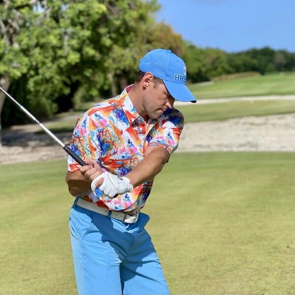 Abstract Gouache Painting Golf Shirt - Hreski 162 - Image 4