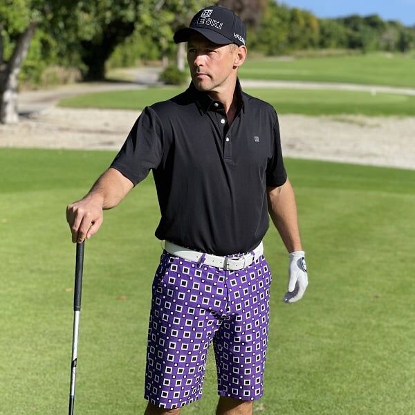 Alternative view of Black Golf Shirt - Hreski 602