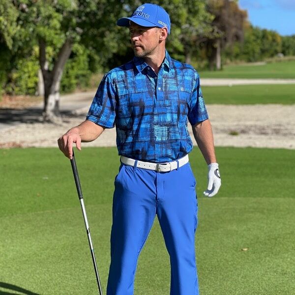 Bright Blue Golf Pants - Hreski 609 - Image 2