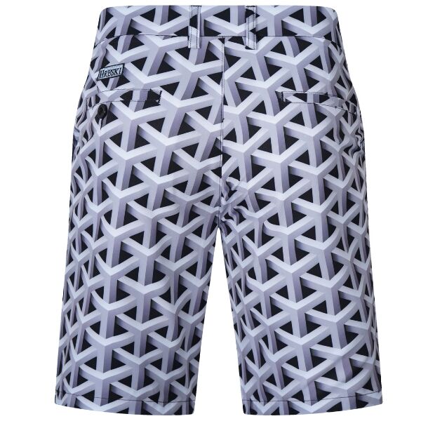 Gray Color Metallic Bars Golf Shorts - Hreski 104 - Image 16