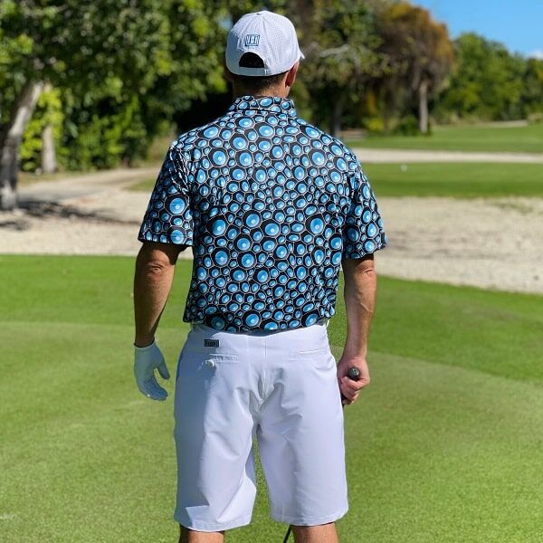 Blue Bubbles Golf Shirt - Hreski 118 - Image 12