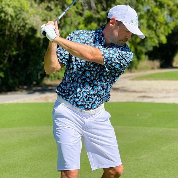 Blue Bubbles Golf Shirt - Hreski 118 - Image 7