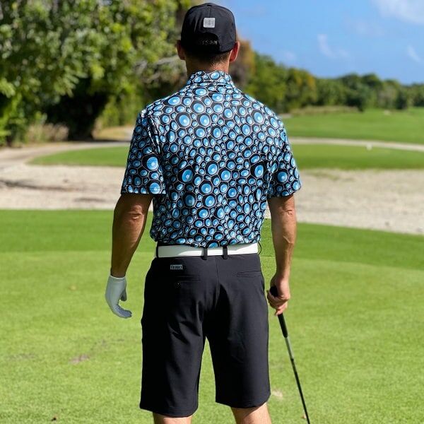 Blue Bubbles Golf Shirt - Hreski 118 - Image 11