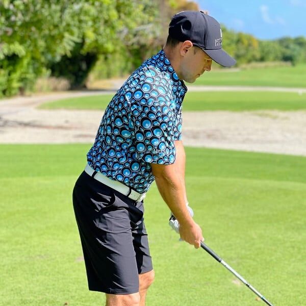 Blue Bubbles Golf Shirt - Hreski 118 - Image 6
