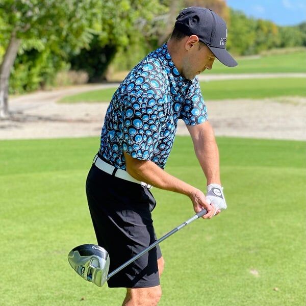 Blue Bubbles Golf Shirt - Hreski 118 - Image 8
