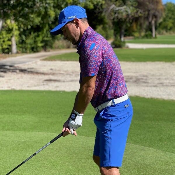 Abstract Purple Lines Golf Shirt - Hreski 127 - Image 13