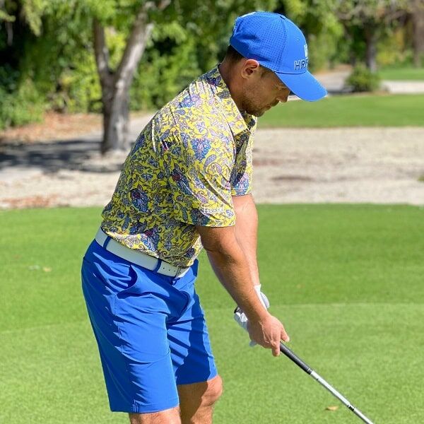 Yellow Paisley Golf Shirt - Hreski 129 - Image 8
