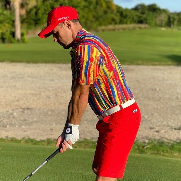 Multi-Color Stripes Golf Shirt - Hreski 145 - Image 10