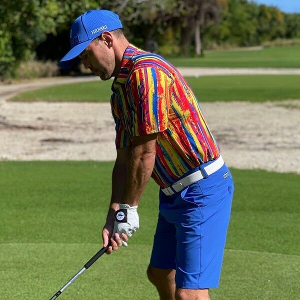 Multi-Color Stripes Golf Shirt - Hreski 145 - Image 9