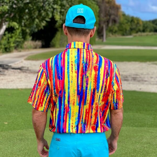 Multi-Color Stripes Golf Shirt - Hreski 145 - Image 13