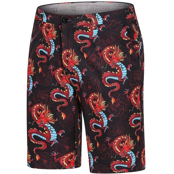 Dragons and Peony Flowers Golf Shorts - Hreski 174