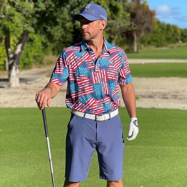 Dark Blue-Gray Golf Shorts - Hreski 607 - Image 2