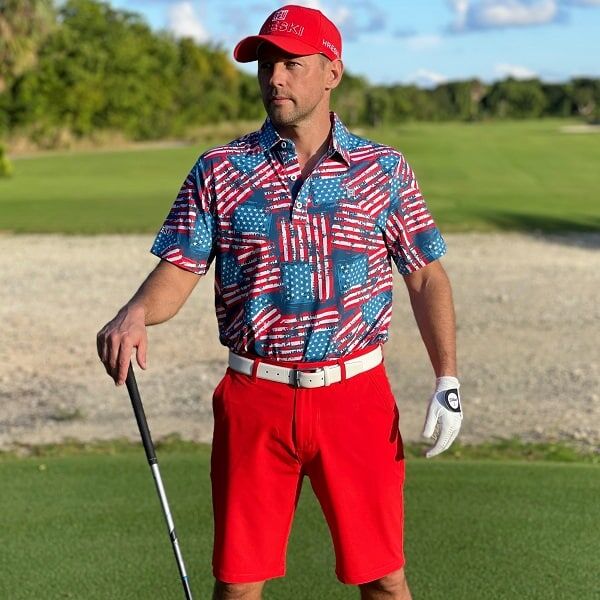 Red Golf Shorts - Hreski 622 - Image 4