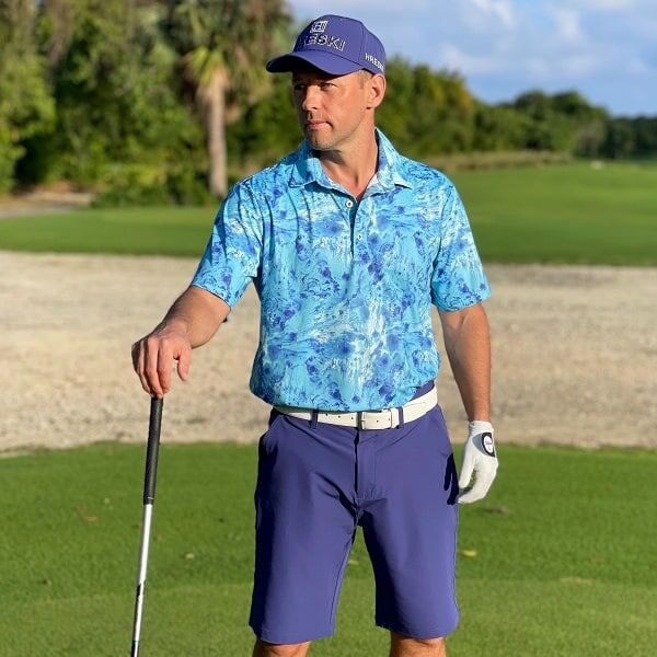 Navy Blue Golf Shorts - Hreski 612 - Image 4