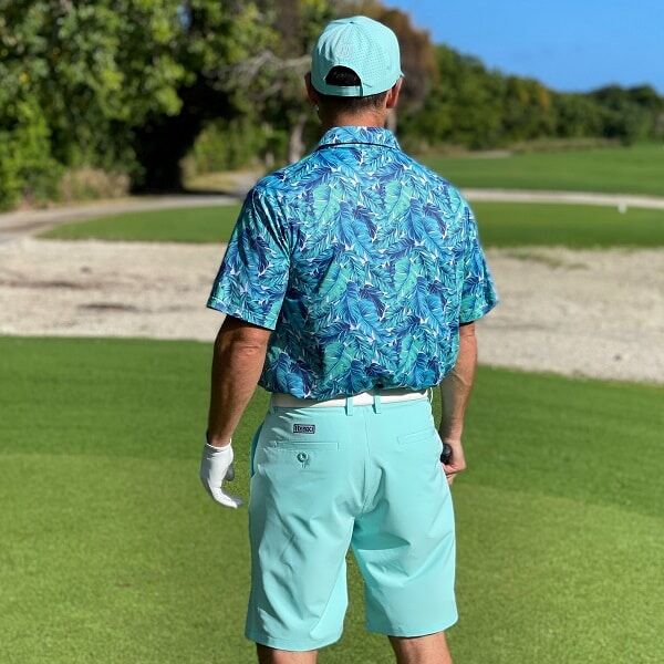 Artistic Monstera Palm Leaves Golf Shirt - Hreski 156 - Image 8